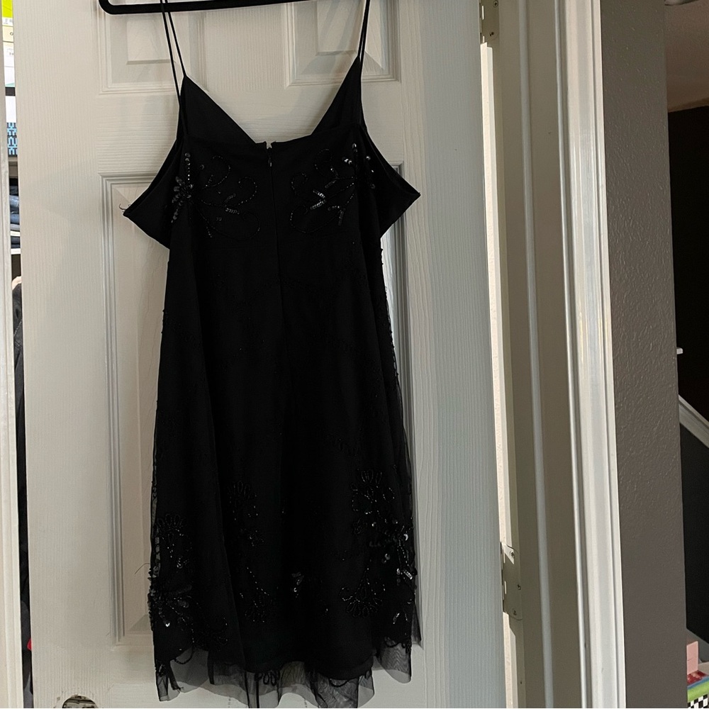 RAGA Mini Black Beaded Dress
